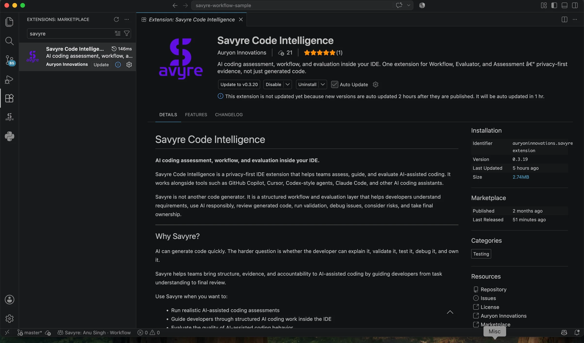Savyre screenshot