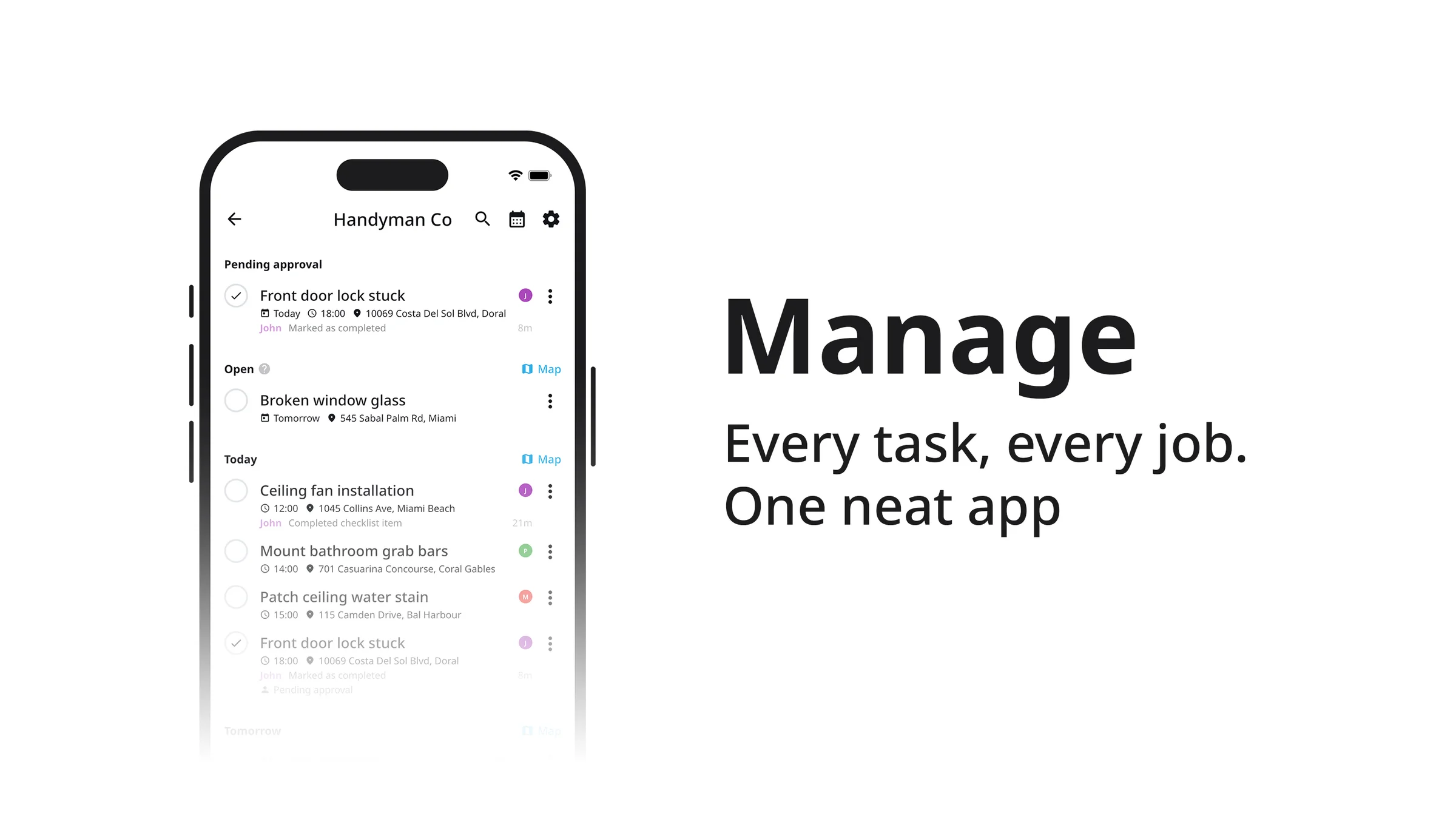 Veritask screenshot