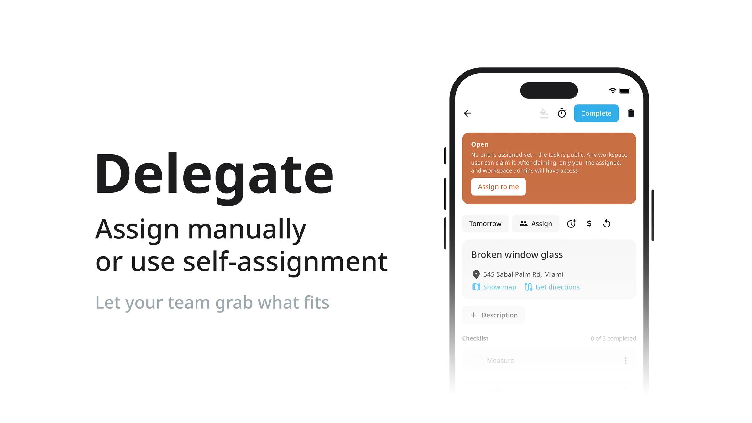Veritask screenshot