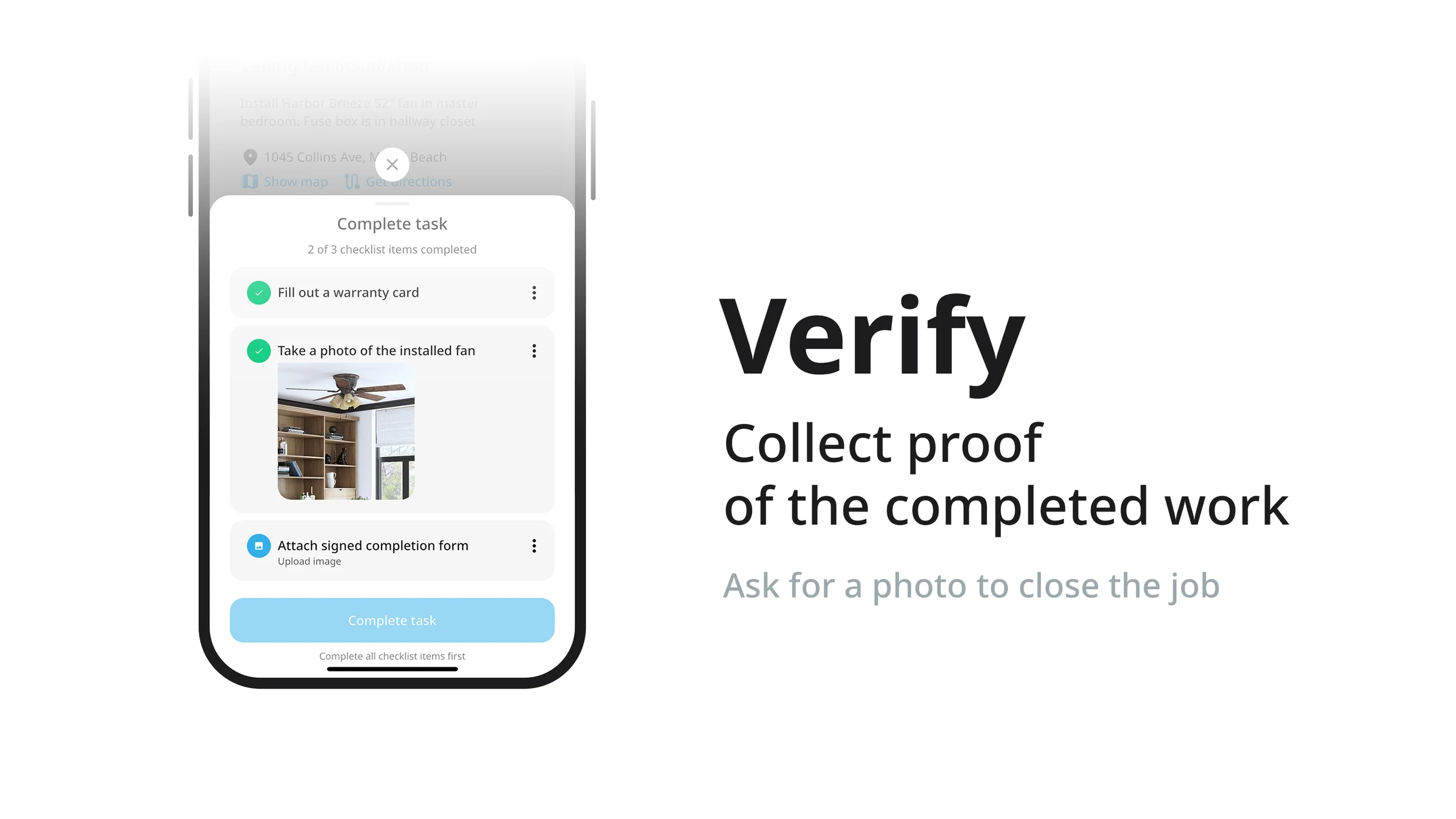Veritask screenshot