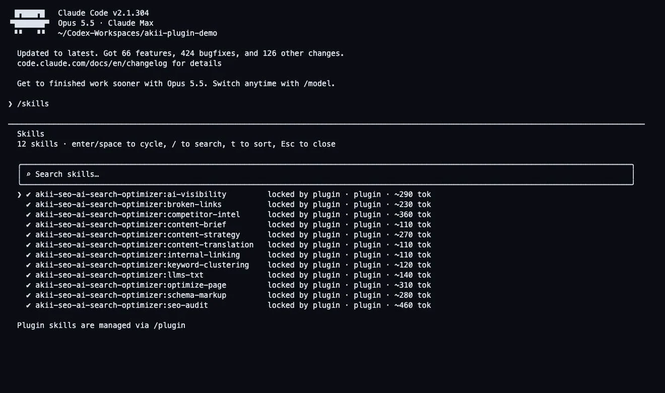 Akii: SEO & AI Search Optimizer screenshot
