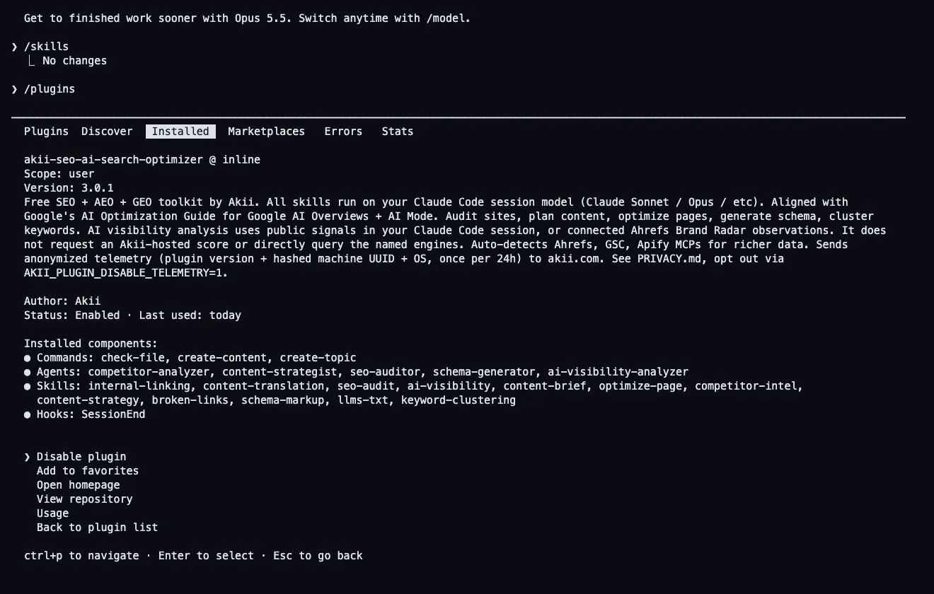 Akii: SEO & AI Search Optimizer screenshot