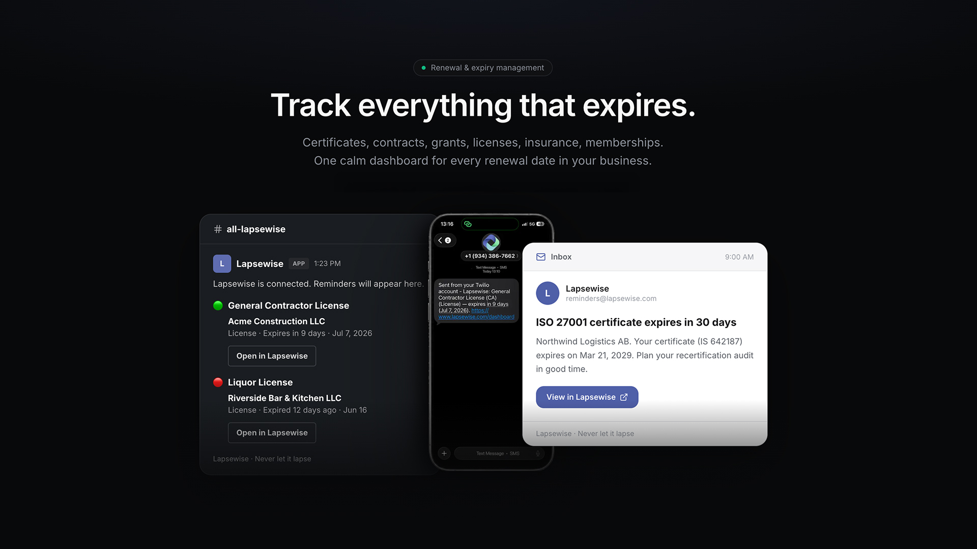 Lapsewise screenshot