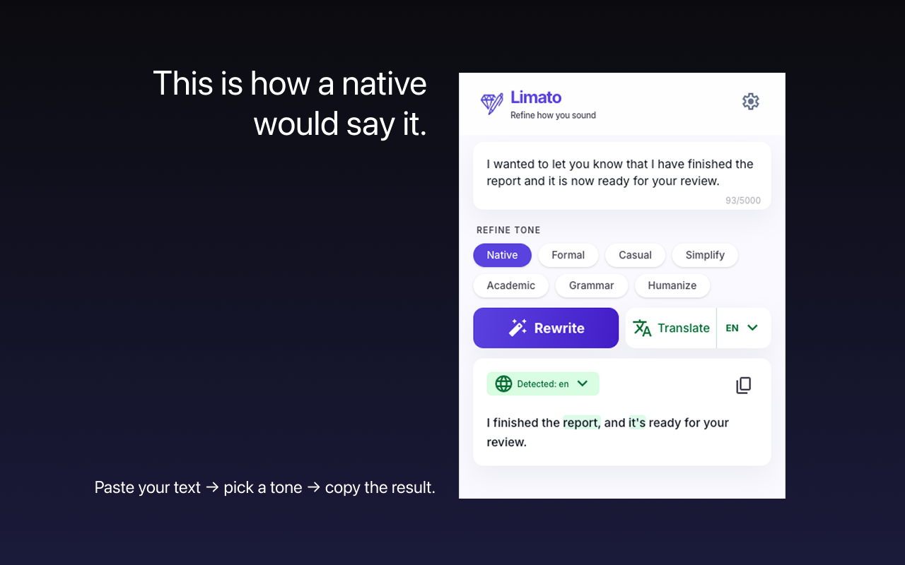Limato screenshot