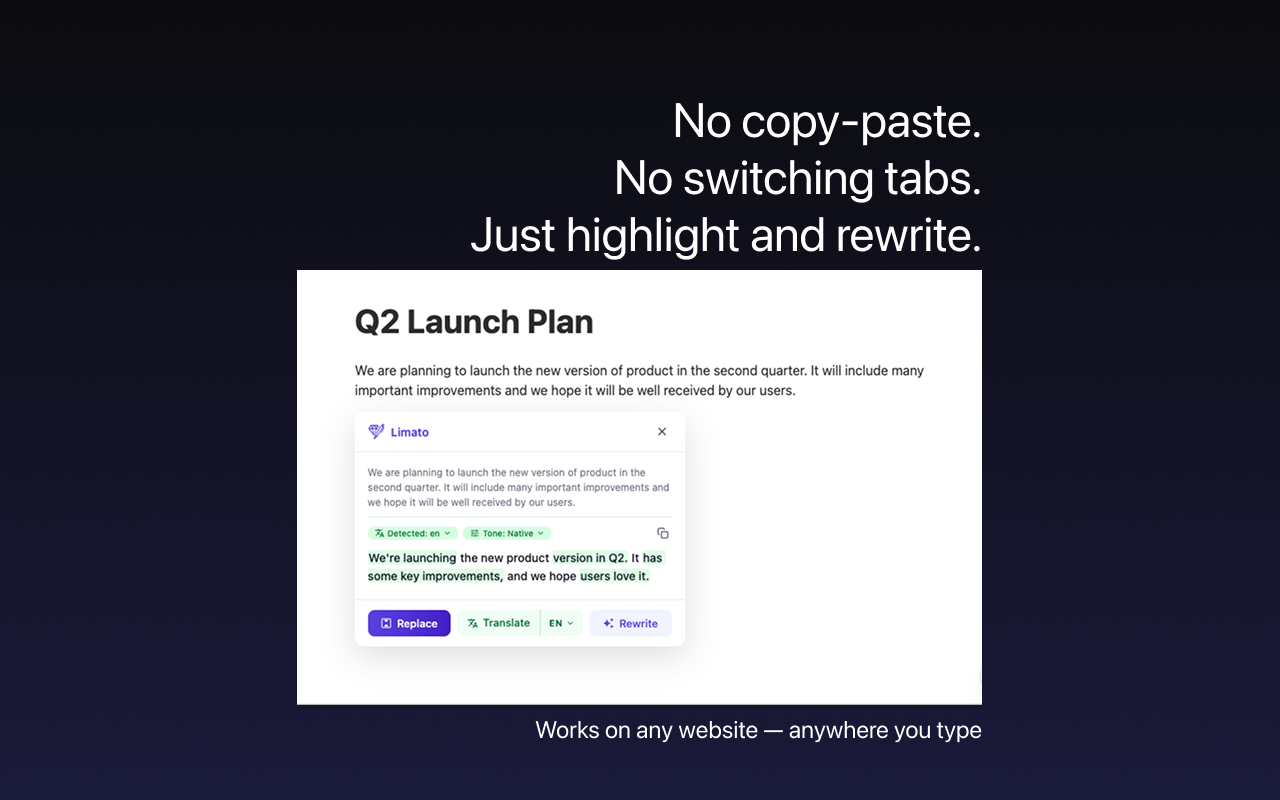 Limato screenshot