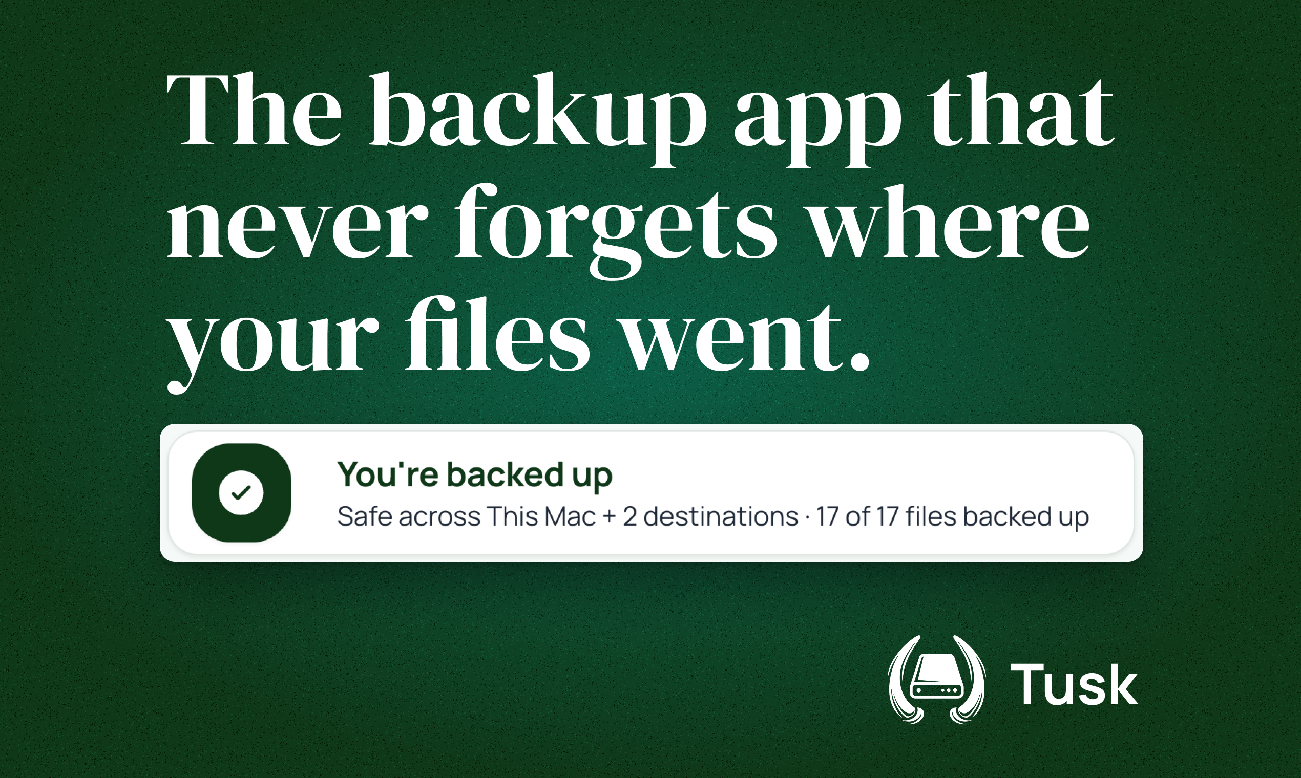 Tusk Backup screenshot